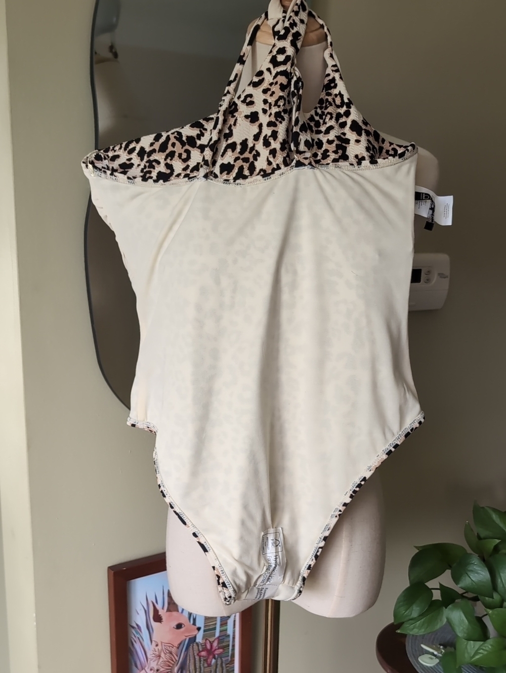 Ibiza Women's Size XL Animal Print One Shoulder One Piece Swimsuit - Picture 12 of 13